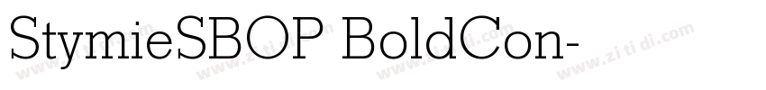 StymieSBOP BoldCon字体转换